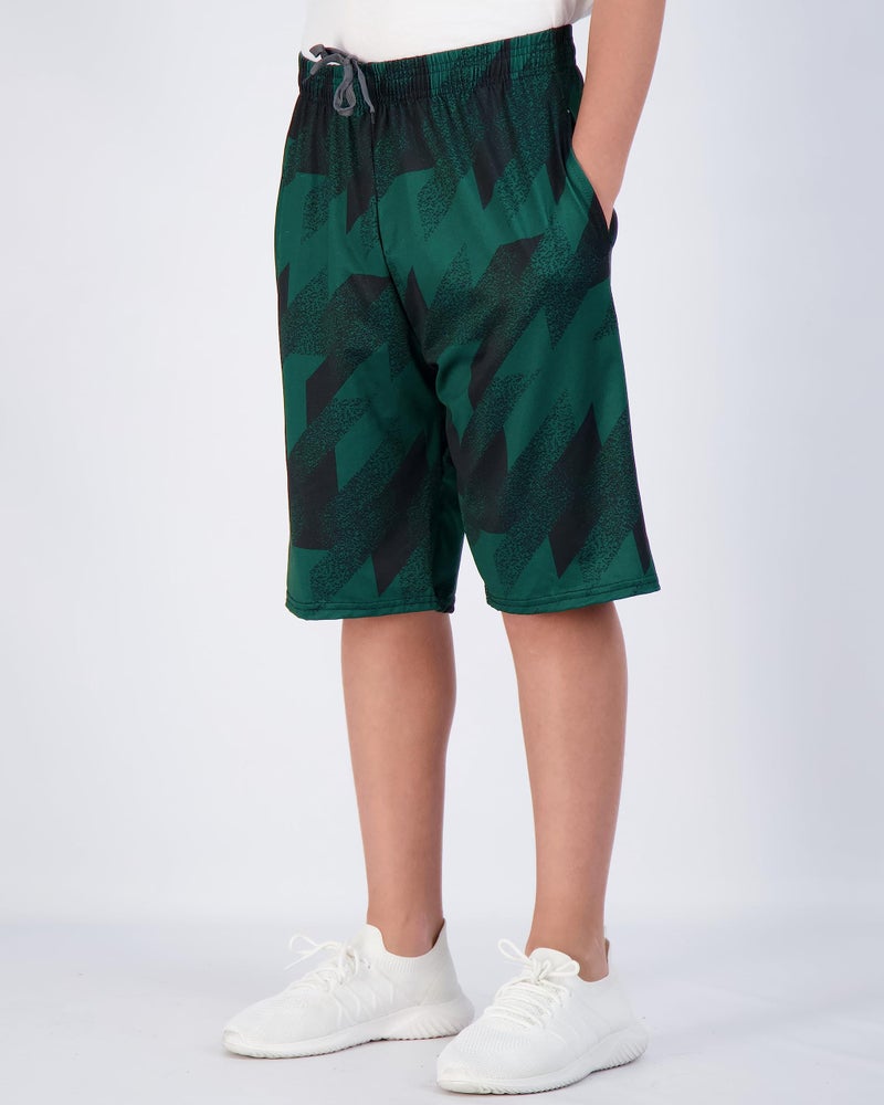 REALESSENTIALS Real Essentials 5-Pack Boys' Dry-Fit Active Athletic Performance Basketball Shorts with Pockets, L (12-14) - Image 2